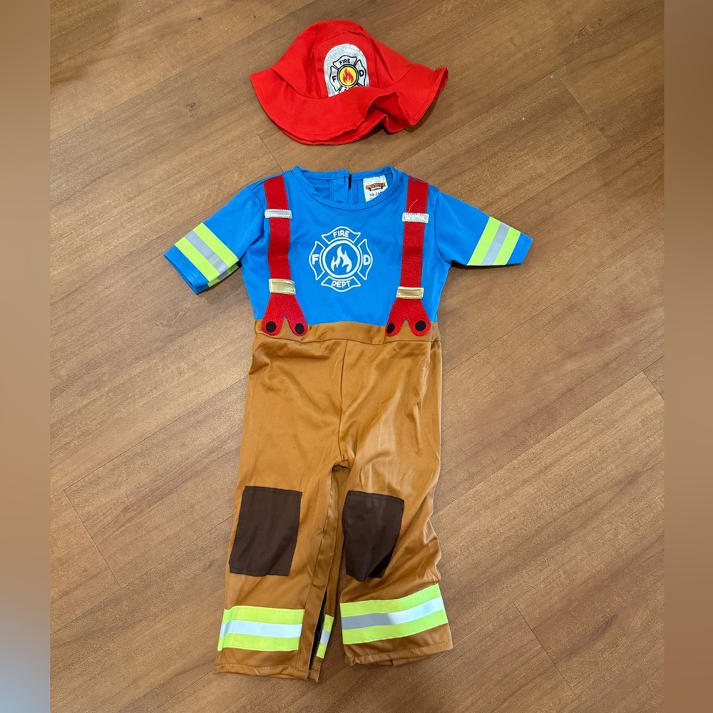 Baby Firefighter Costume with Hat